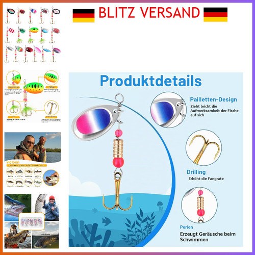 Vicloon kunstköder spinner - kunstköder,